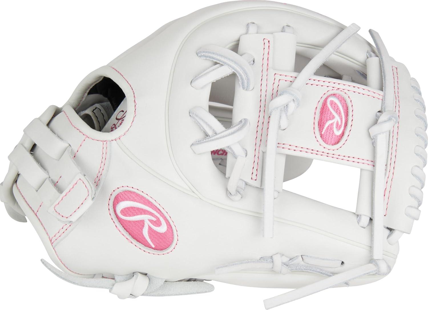 imageRawlings  Liberty Advanced Color Series Fastpitch Softball Glove  Sizes 1175  13  Multiple StylesWhite  Pink  Pro I Web