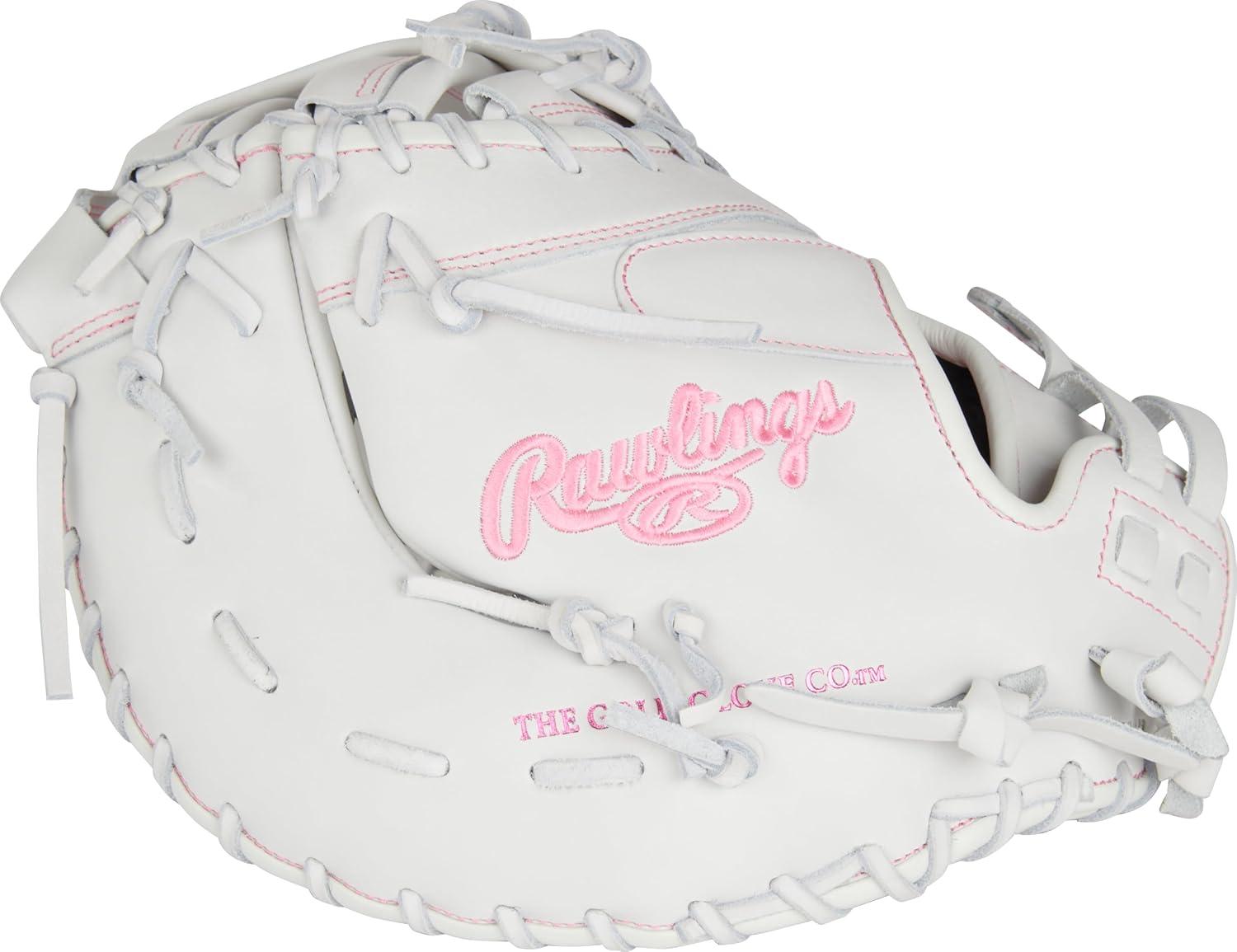 imageRawlings  Liberty Advanced Color Series Fastpitch Softball Glove  Sizes 1175  13  Multiple StylesWhite  Pink  Single Post  DoubleBar Web