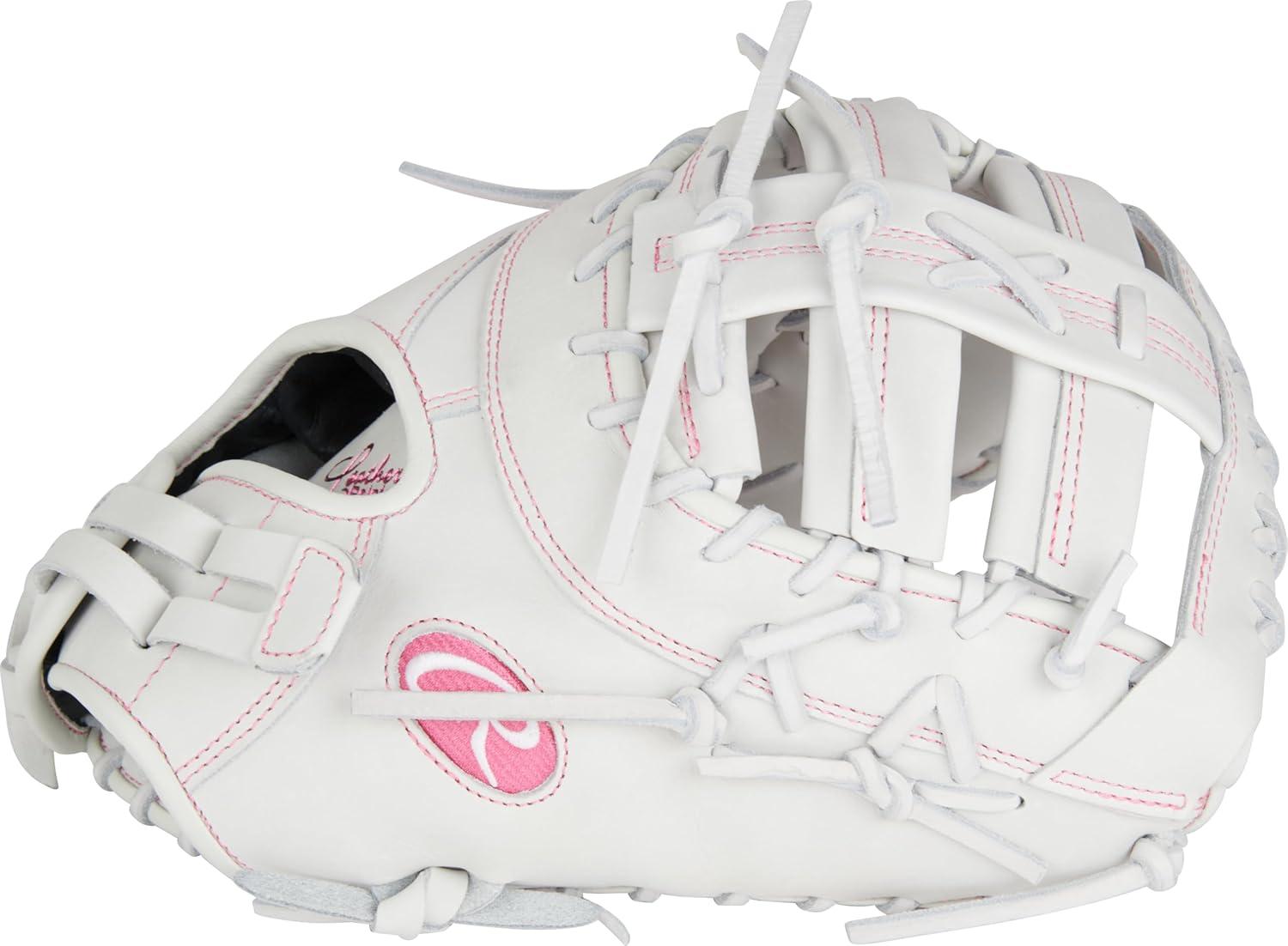 imageRawlings  Liberty Advanced Color Series Fastpitch Softball Glove  Sizes 1175  13  Multiple StylesWhite  Pink  Single Post  DoubleBar Web