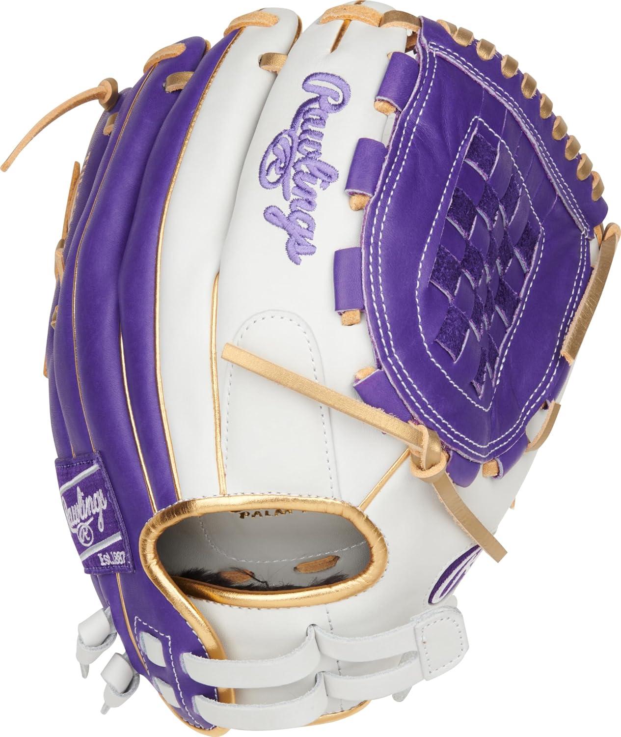 imageRawlings  Liberty Advanced Color Series Fastpitch Softball Glove  Sizes 1175  13  Multiple StylesWhite  Purple  Gold  Basket Web