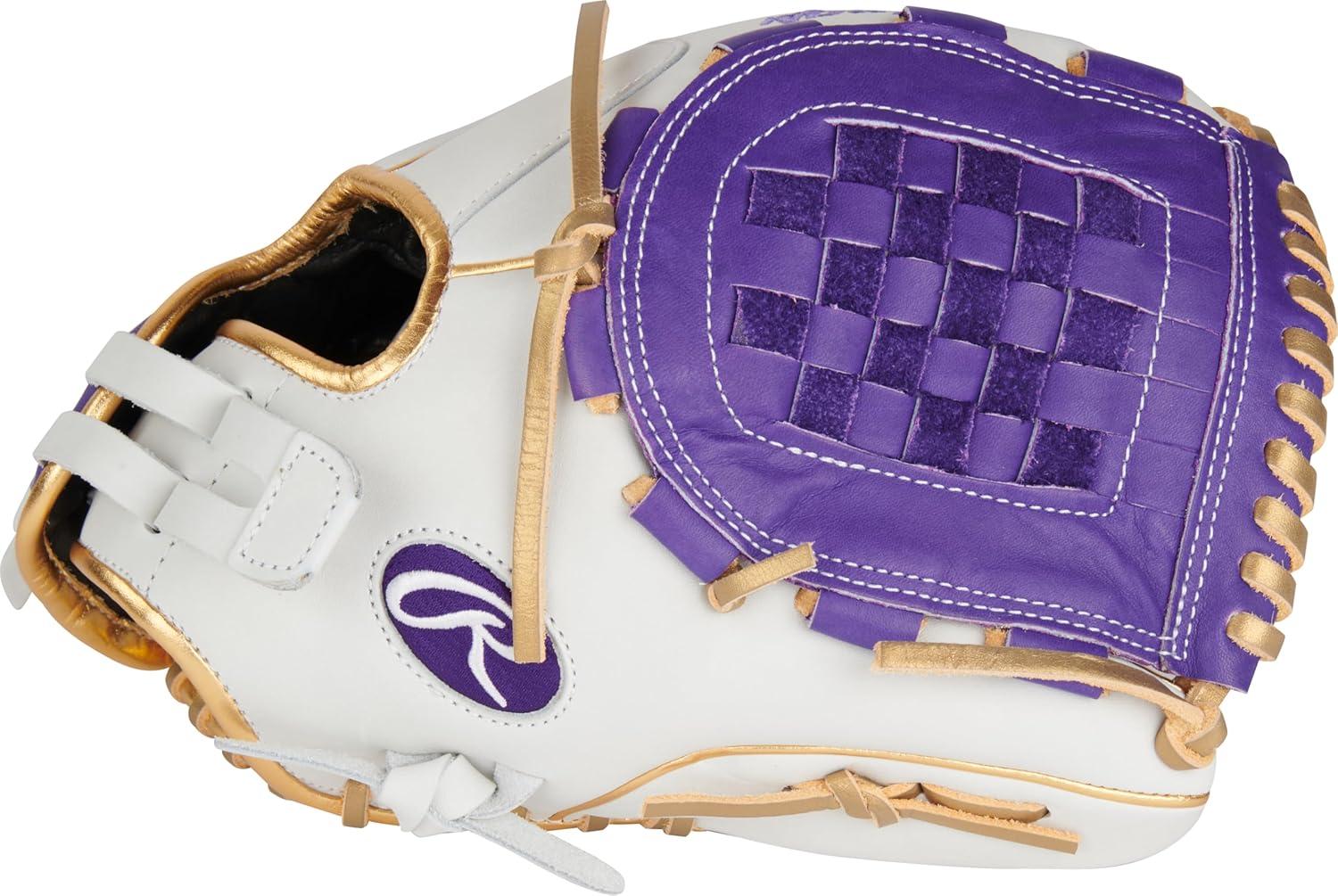 imageRawlings  Liberty Advanced Color Series Fastpitch Softball Glove  Sizes 1175  13  Multiple StylesWhite  Purple  Gold  Basket Web
