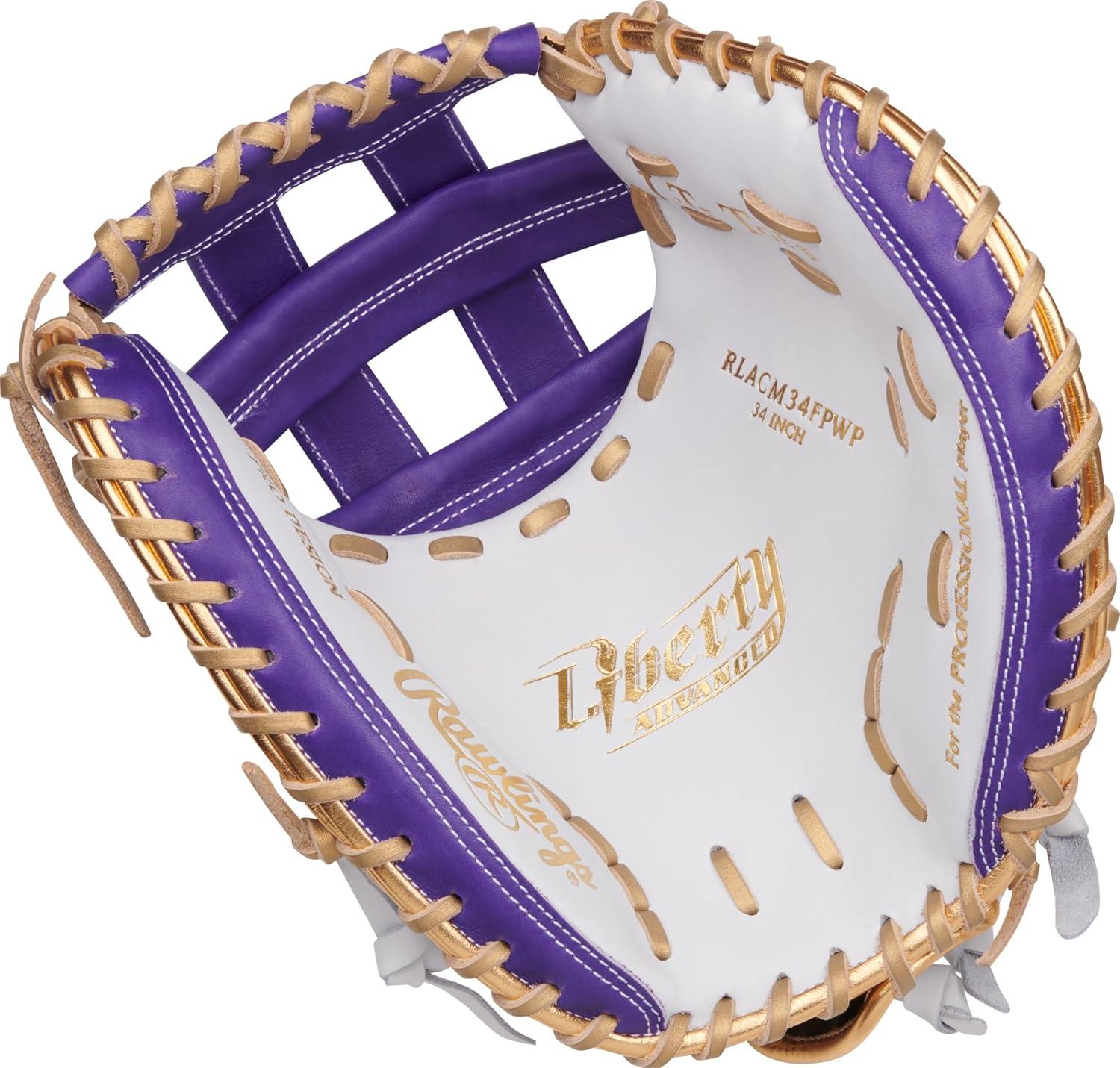 imageRawlings Liberty Advanced Color Series Fastpitch Softball Glove Sizes 1175 13 Multiple StylesWhite Purple Gold Modified Pro H Web