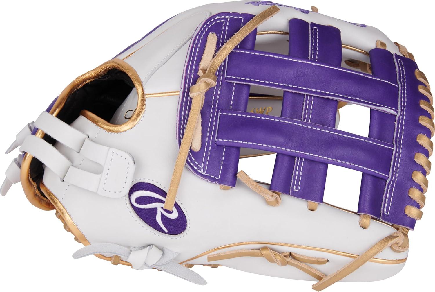 imageRawlings  Liberty Advanced Color Series Fastpitch Softball Glove  Sizes 1175  13  Multiple StylesWhite  Purple  Gold  Pro H Web