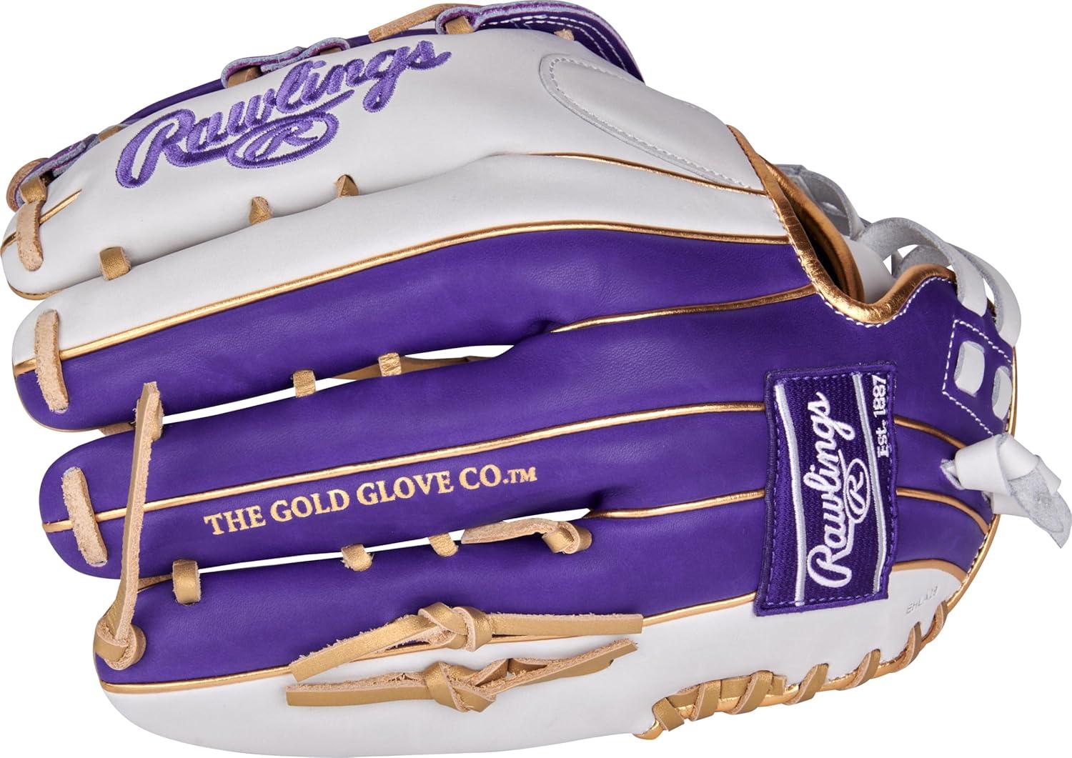imageRawlings  Liberty Advanced Color Series Fastpitch Softball Glove  Sizes 1175  13  Multiple StylesWhite  Purple  Gold  Pro H Web