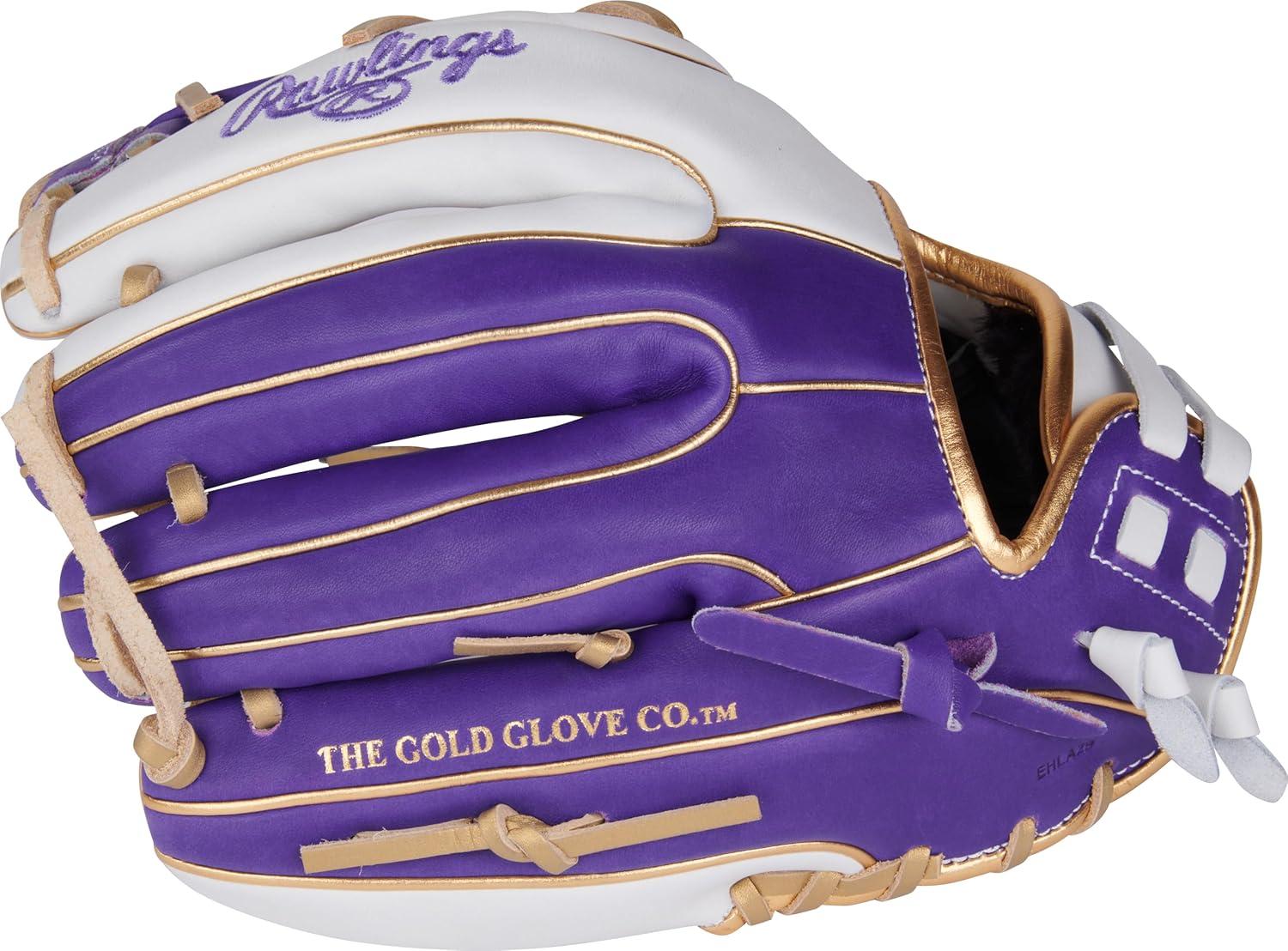 imageRawlings  Liberty Advanced Color Series Fastpitch Softball Glove  Sizes 1175  13  Multiple StylesWhite  Purple  Gold  Pro I Web