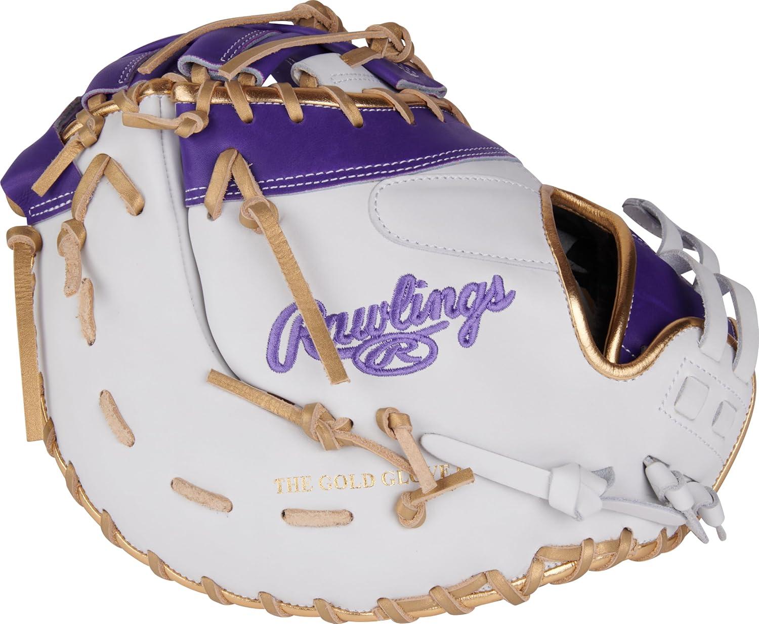 imageRawlings  Liberty Advanced Color Series Fastpitch Softball Glove  Sizes 1175  13  Multiple StylesWhite  Purple  Gold  Single Post  DoubleBar Web