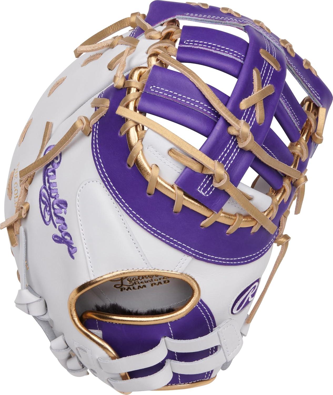 imageRawlings  Liberty Advanced Color Series Fastpitch Softball Glove  Sizes 1175  13  Multiple StylesWhite  Purple  Gold  Single Post  DoubleBar Web