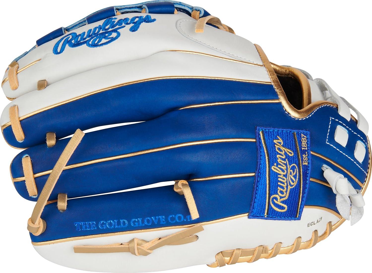 imageRawlings  Liberty Advanced Color Series Fastpitch Softball Glove  Sizes 1175  13  Multiple StylesWhite  Royal  Gold  Basket Web