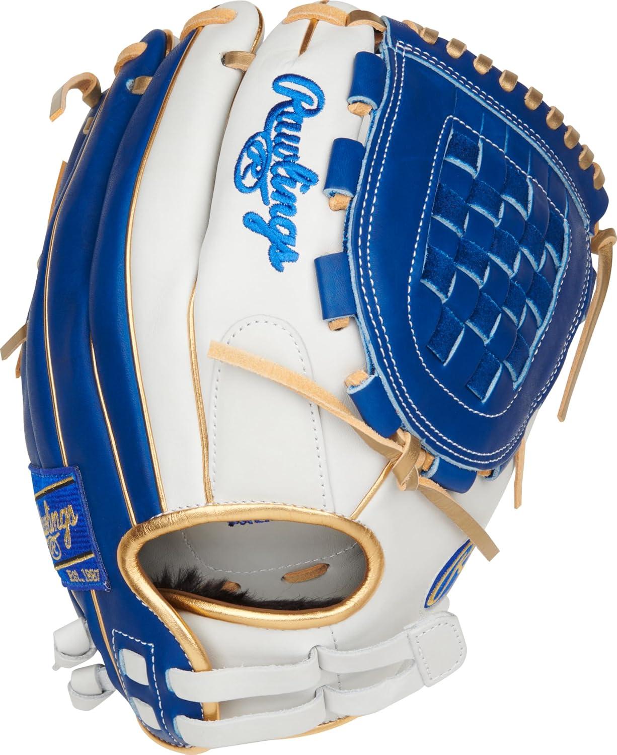 imageRawlings  Liberty Advanced Color Series Fastpitch Softball Glove  Sizes 1175  13  Multiple StylesWhite  Royal  Gold  Basket Web