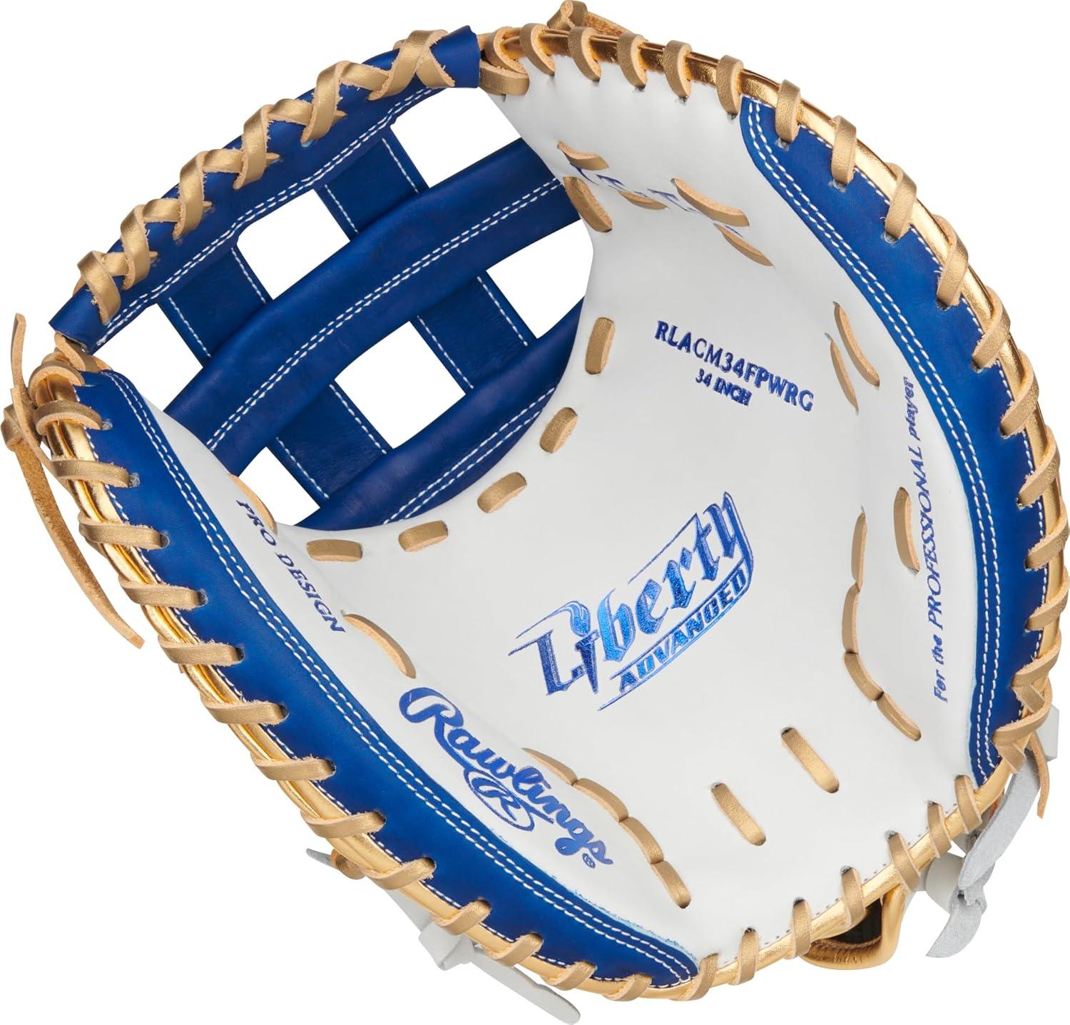 imageRawlings  Liberty Advanced Color Series Fastpitch Softball Glove  Sizes 1175  13  Multiple StylesWhite  Royal  Gold  Modified Pro H Web