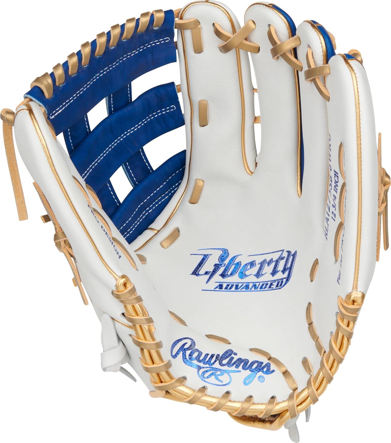 imageRawlings  Liberty Advanced Color Series Fastpitch Softball Glove  Sizes 1175  13  Multiple StylesWhite  Royal  Gold  Pro H Web