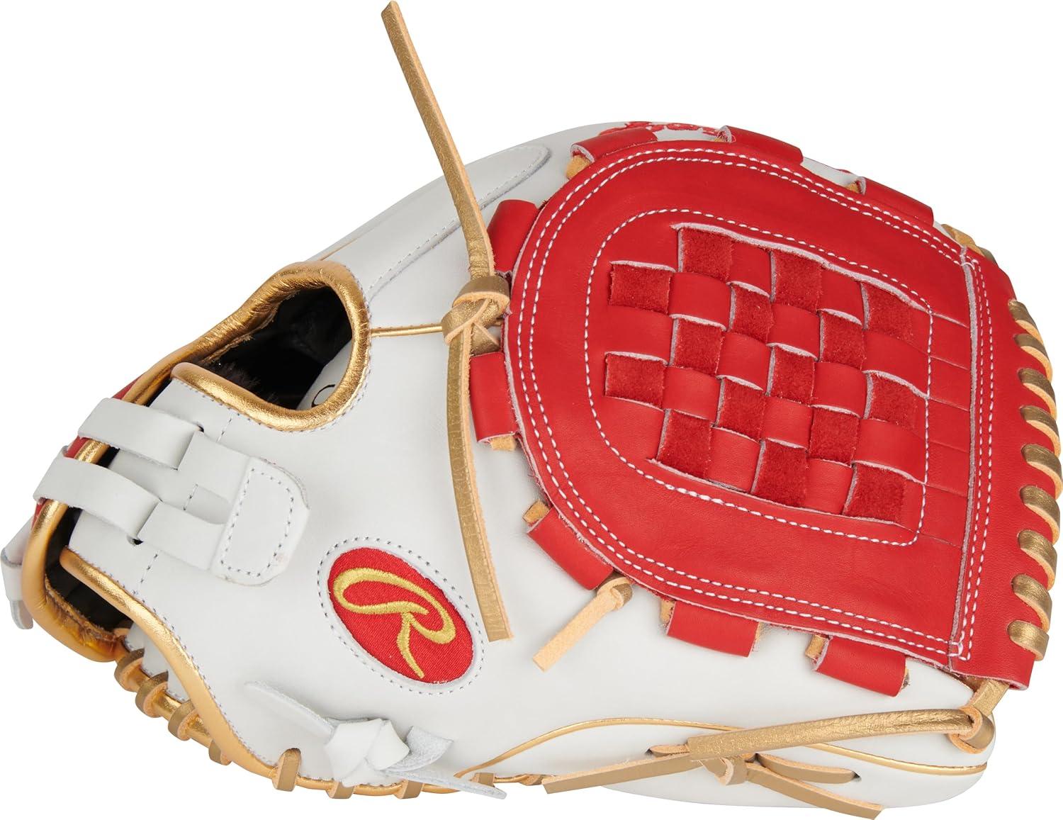 imageRawlings  Liberty Advanced Color Series Fastpitch Softball Glove  Sizes 1175  13  Multiple StylesWhite  Scarlet  Gold  Basket Web