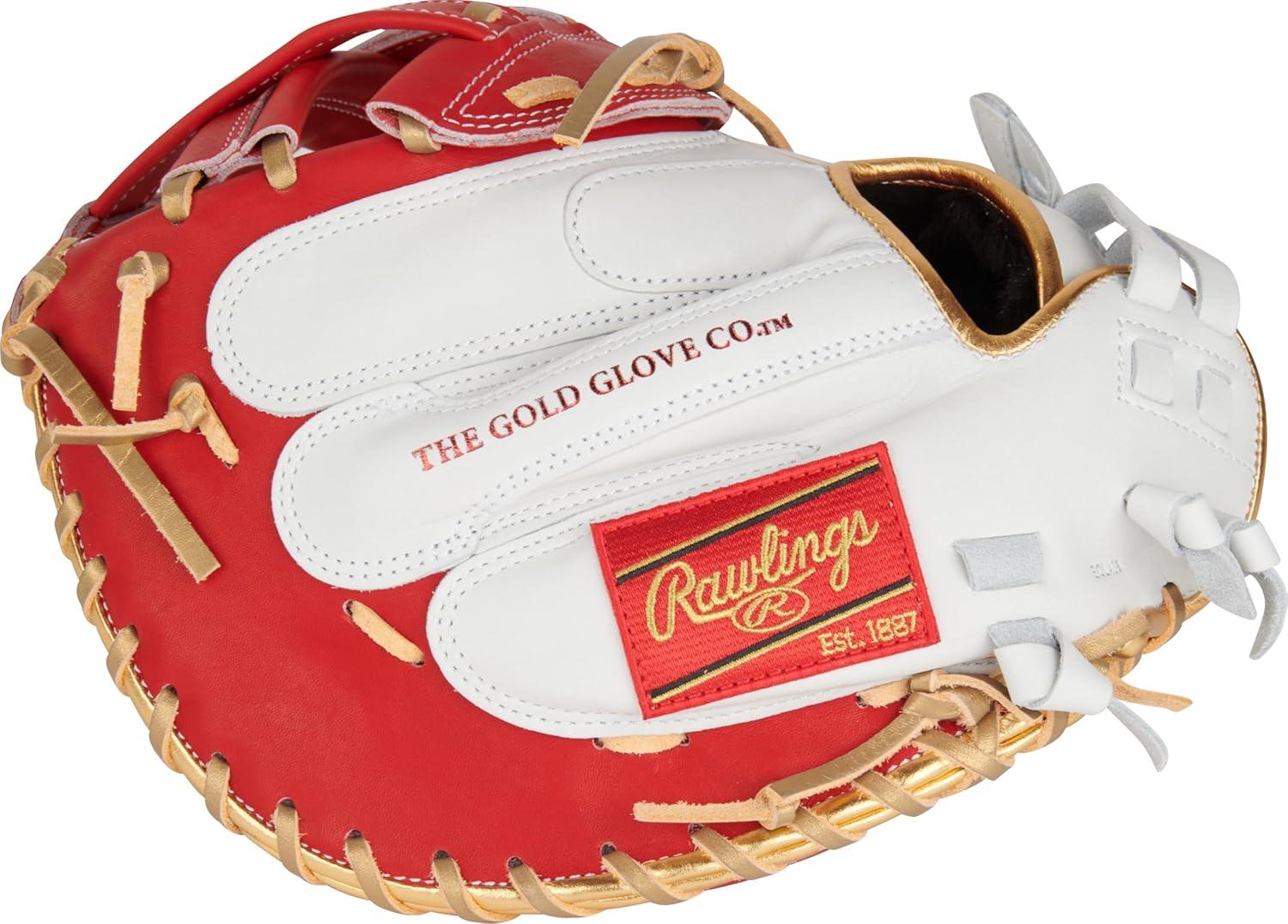 imageRawlings Liberty Advanced Color Series Fastpitch Softball Glove Sizes 1175 13 Multiple StylesWhite Scarlet Gold Modified Pro H Web
