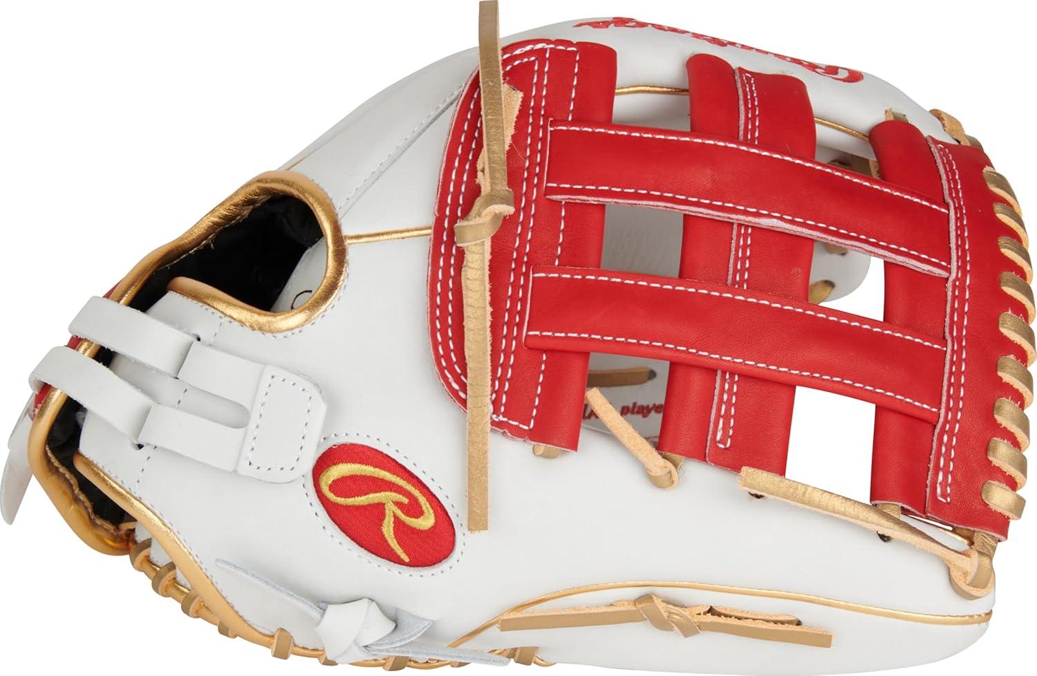 imageRawlings  Liberty Advanced Color Series Fastpitch Softball Glove  Sizes 1175  13  Multiple StylesWhite  Scarlet  Gold  Pro H Web