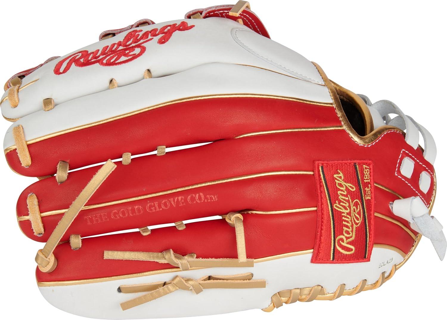 imageRawlings  Liberty Advanced Color Series Fastpitch Softball Glove  Sizes 1175  13  Multiple StylesWhite  Scarlet  Gold  Pro H Web