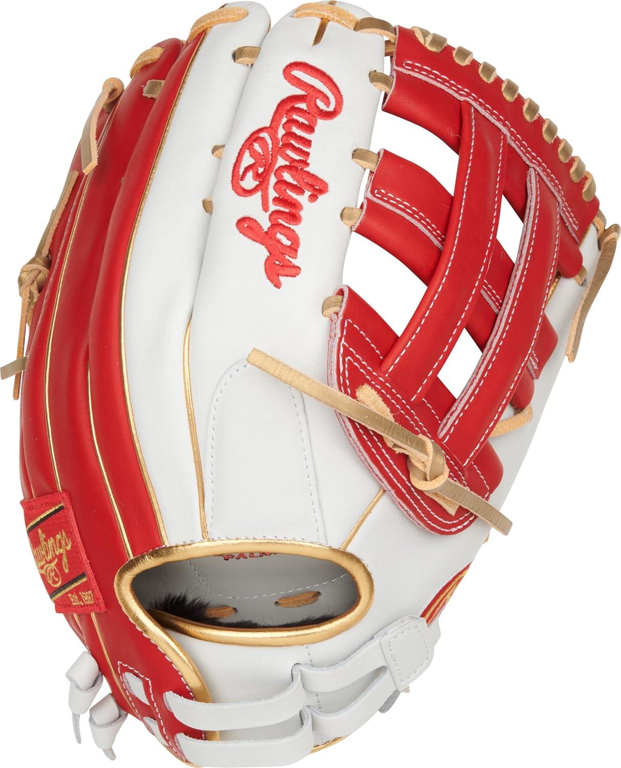 imageRawlings  Liberty Advanced Color Series Fastpitch Softball Glove  Sizes 1175  13  Multiple StylesWhite  Scarlet  Gold  Pro H Web