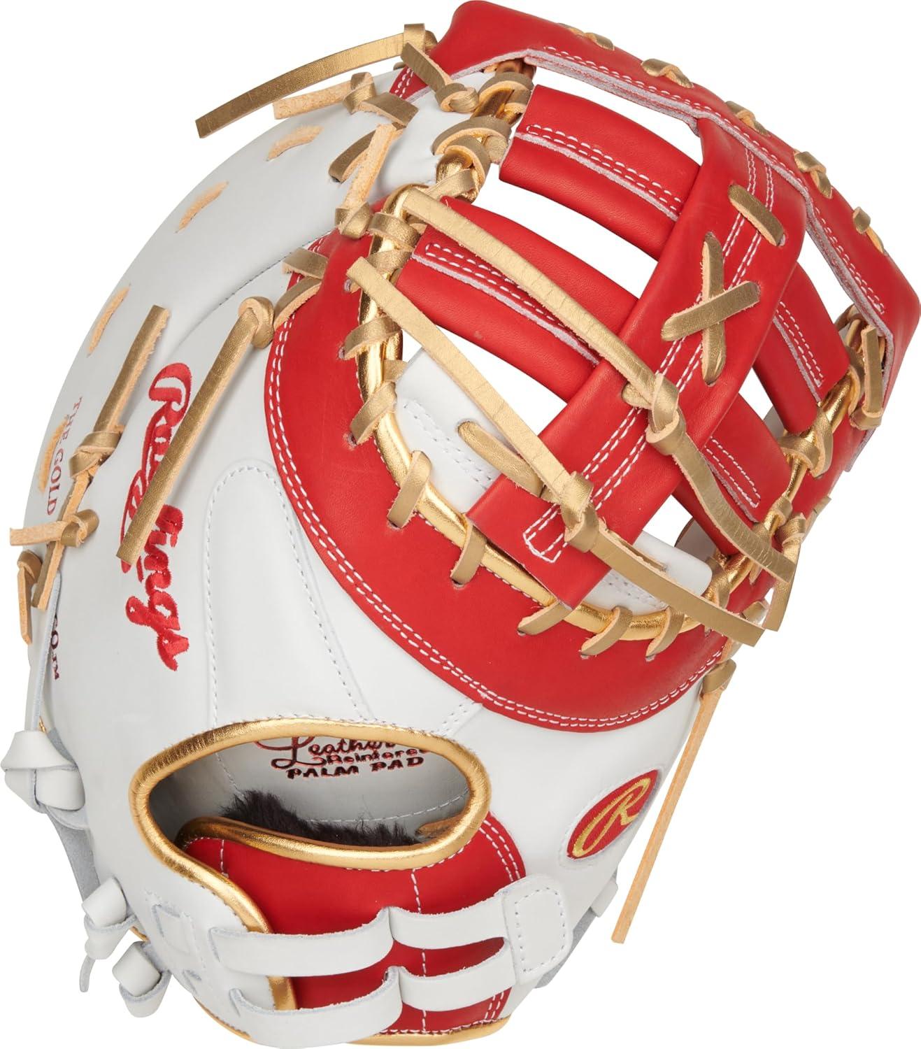 imageRawlings  Liberty Advanced Color Series Fastpitch Softball Glove  Sizes 1175  13  Multiple StylesWhite  Scarlet  Gold  Single Post  DoubleBar Web