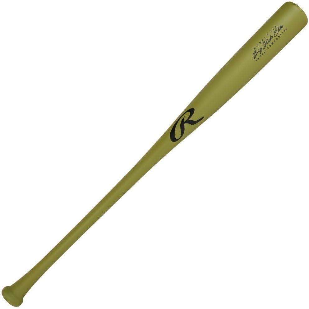 imageRawlings  Big Stick Elite Wood Baseball Bat  MapleBirchComposite OptionsMilitary Green  243  Maple  Bamboo Composite