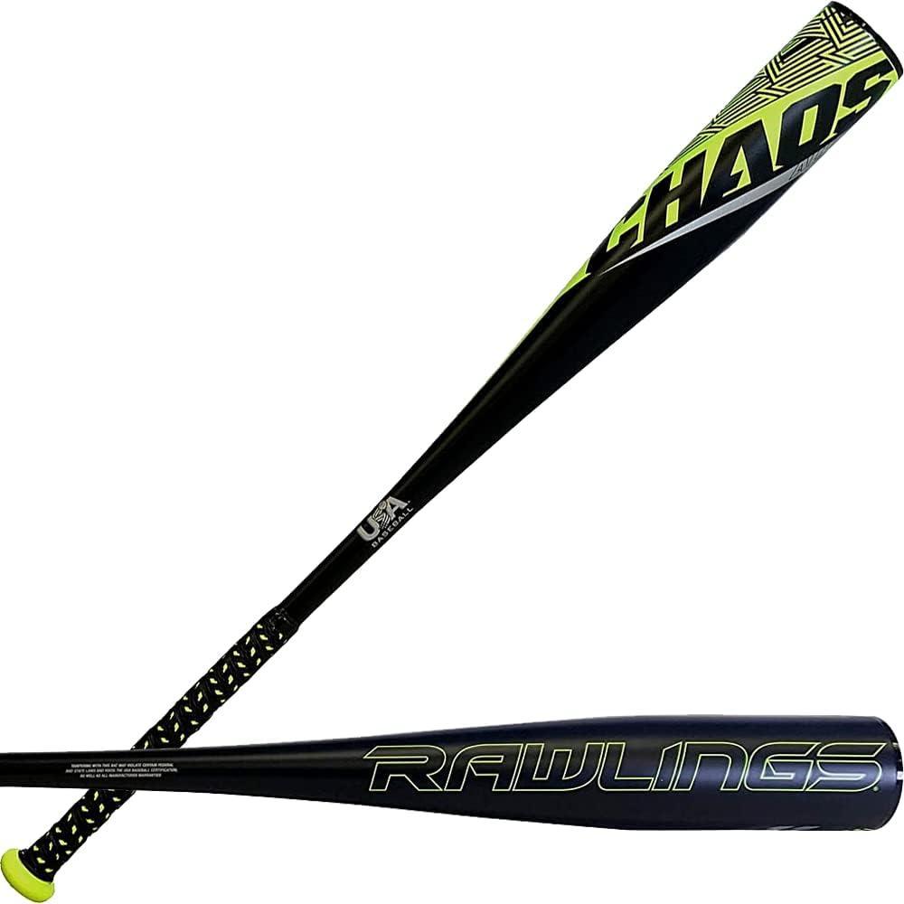 imageRawlings  CHAOS Baseball Bat  USA  11 Drop  2 58 Barrel  1 Pc Aluminum27 inch