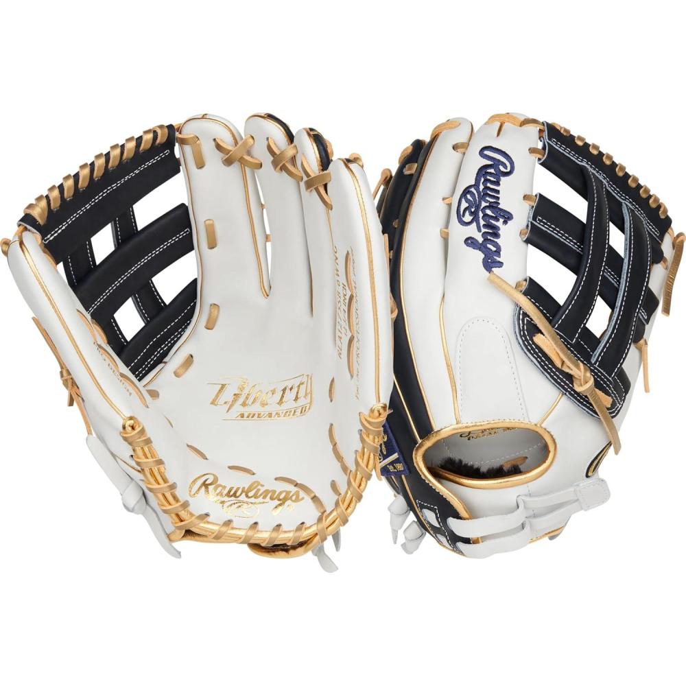 imageRawlings  Liberty Advanced Color Series Fastpitch Softball Glove  Sizes 1175  13  Multiple StylesWhite  Navy  Gold  Pro H Web