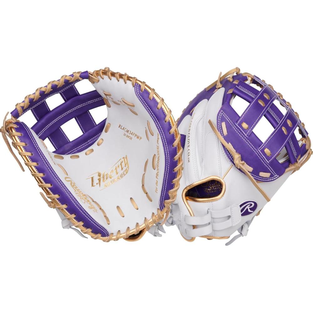 imageRawlings  Liberty Advanced Color Series Fastpitch Softball Glove  Sizes 1175  13  Multiple StylesWhite  Purple  Gold  Modified Pro H Web