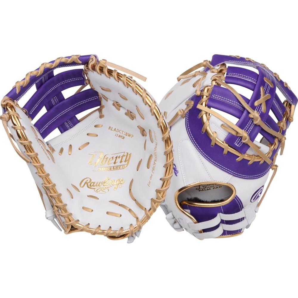 imageRawlings  Liberty Advanced Color Series Fastpitch Softball Glove  Sizes 1175  13  Multiple StylesWhite  Purple  Gold  Single Post  DoubleBar Web