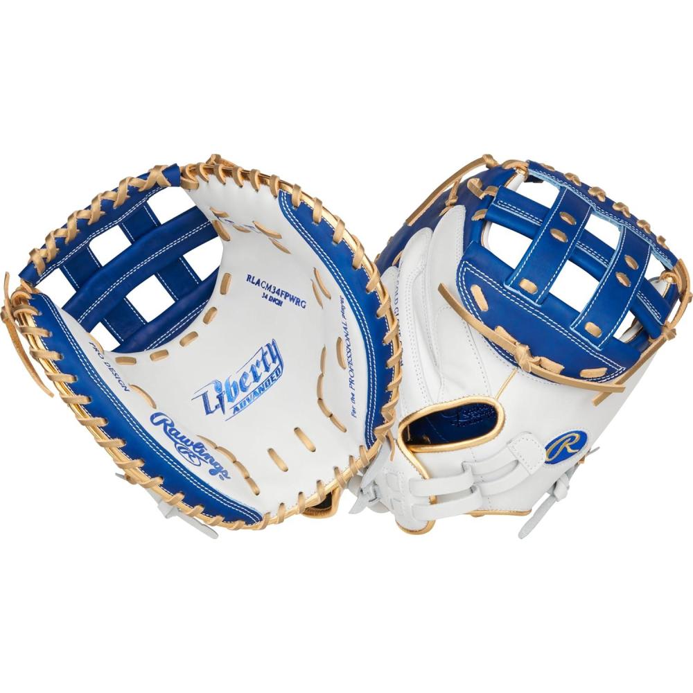 imageRawlings  Liberty Advanced Color Series Fastpitch Softball Glove  Sizes 1175  13  Multiple StylesWhite  Royal  Gold  Modified Pro H Web