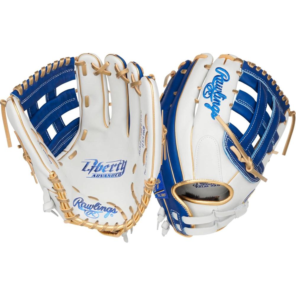 imageRawlings  Liberty Advanced Color Series Fastpitch Softball Glove  Sizes 1175  13  Multiple StylesWhite  Royal  Gold  Pro H Web