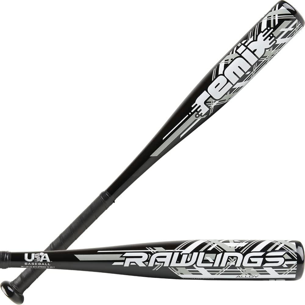 imageRawlings  Remix TBall Bat  USA Baseball amp Softball  12 Drop  2 14 Barrel  1 Pc AluminumBlack