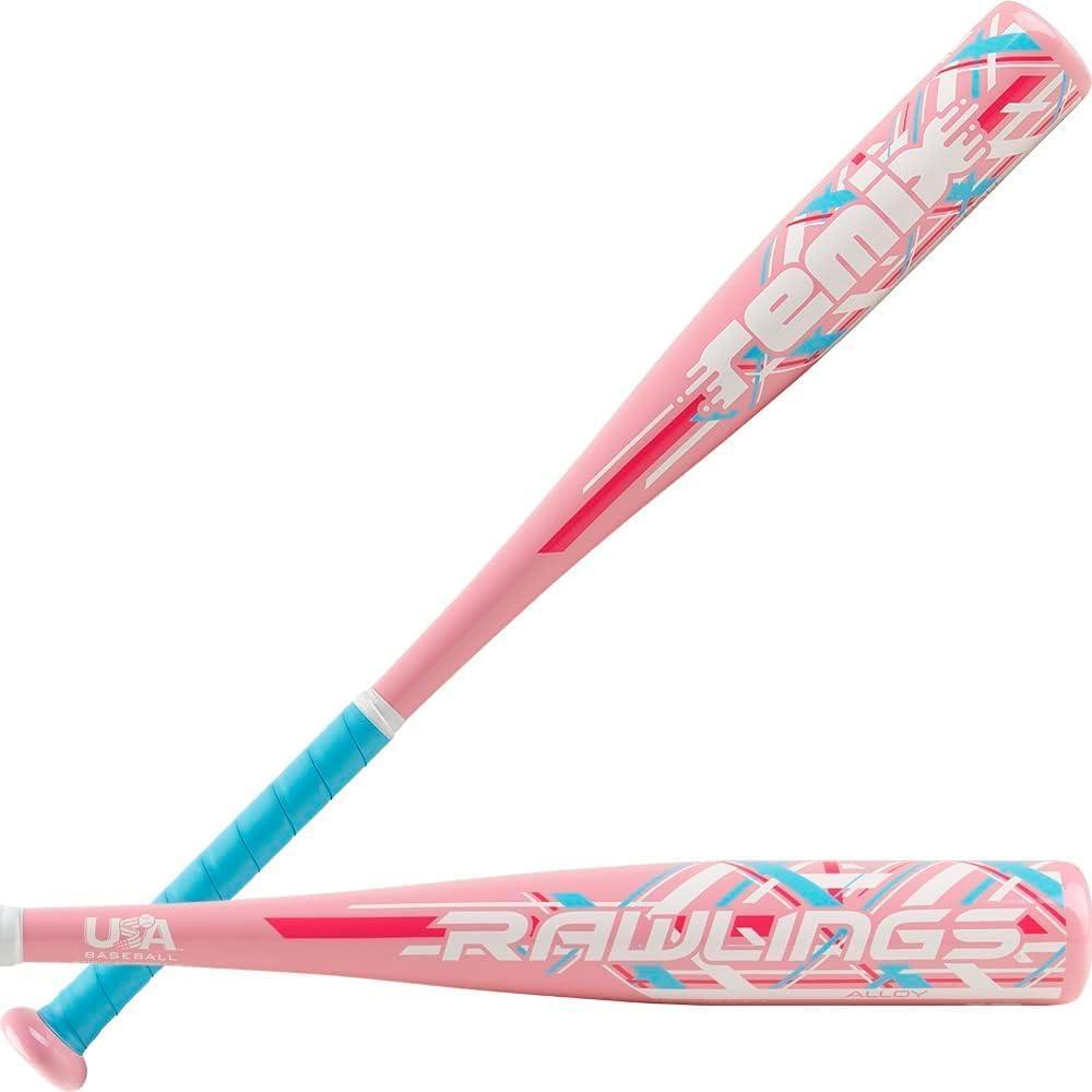imageRawlings  Remix TBall Bat  USA Baseball amp Softball  12 Drop  2 14 Barrel  1 Pc AluminumPink