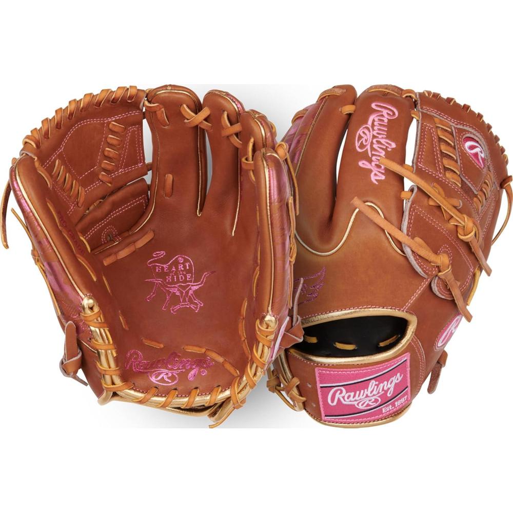 imageRawlings Rawlings  Heart of The Hide Baseball Glove  Limited Edition ColorSync Series  2025  Multiple StylesGolden BrownGoldPink