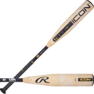 Rawlings | 2025 | ICON Baseball Bat | USA | -12 / -10 / -8 Drop | 2 5/8′ Barrel | 2 Pc. Composite(-12)