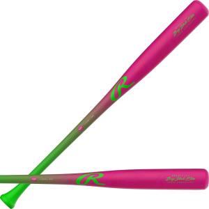 Rawlings | Big Stick Elite Youth Wood Composite Baseball Bat | Maple/Bamboo Composite Design | Multiple Colors(Pink / Green | 151Y)