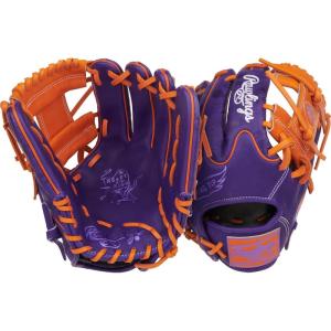 Rawlings | Heart of The Hide Baseball Glove | Youth Contour Fit Models | Advanced Break-in | Sizes 11.5″ – 12.5″ | Multiple Styles(Purple / Orange | Pro I Web)