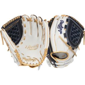 Rawlings | Liberty Advanced Color Series Fastpitch Softball Glove | Sizes 11.75″ – 13″ | Multiple Styles(White / Navy / Gold | Basket Web)
