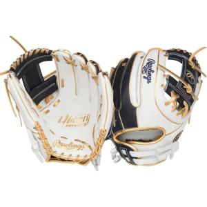 Rawlings | Liberty Advanced Color Series Fastpitch Softball Glove | Sizes 11.75″ – 13″ | Multiple Styles(White / Navy / Gold | Pro I Web)