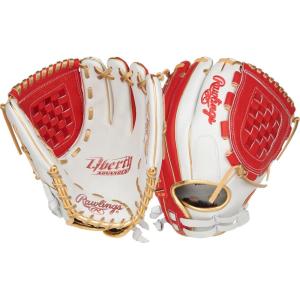 Rawlings | Liberty Advanced Color Series Fastpitch Softball Glove | Sizes 11.75″ – 13″ | Multiple Styles(White / Scarlet / Gold | Basket Web)