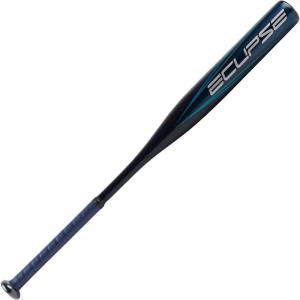 Rawlings Eclipse Fastpitch Softball Bat | -12 Drop | 1 Pc. Aluminum | Approved for All Associations(Jet Black / Electric Blue)