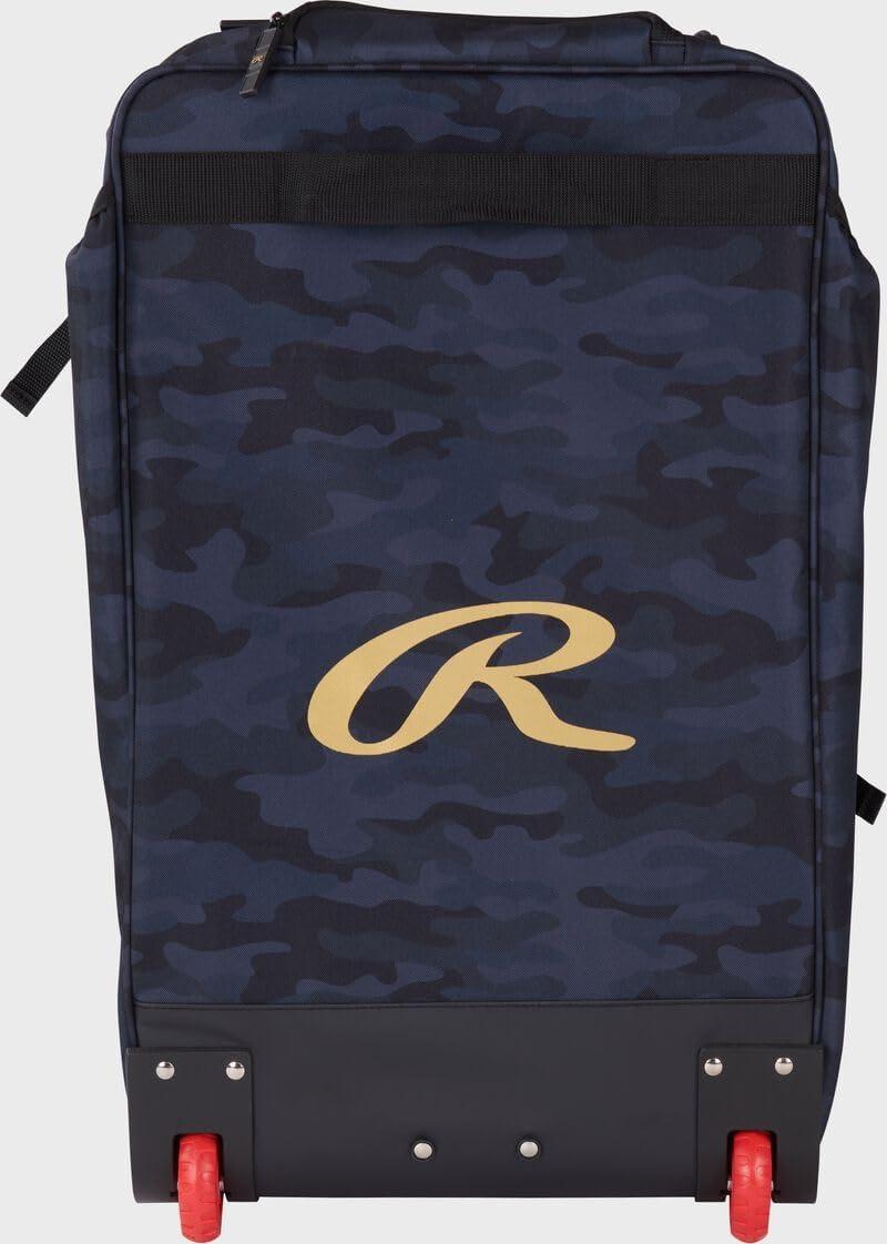 imageRawlings GOLD COLLECTION Wheeled Equipment Bag BaseballSoftball Multiple StylesBlack Camo