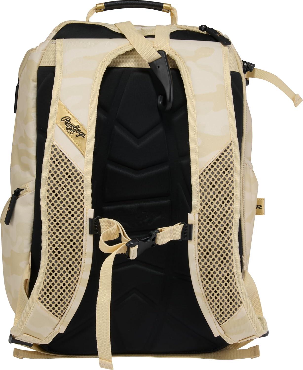 imageRawlings Rawlings Gold Collection Backpack CoachPlayer Offfield Use Laptop SleeveSand Camo