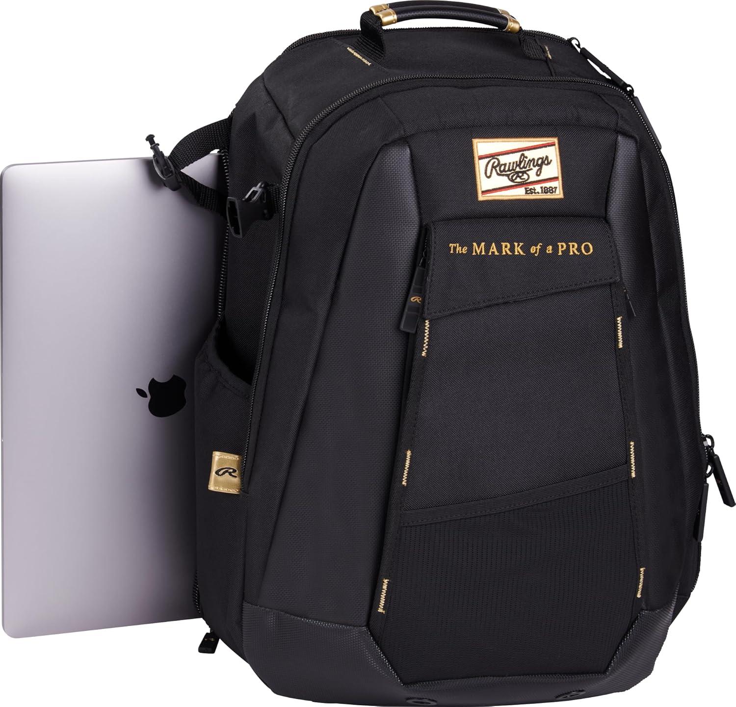 imageRawlings Rawlings Gold Collection Backpack CoachPlayer Offfield Use Laptop SleeveSand Camo
