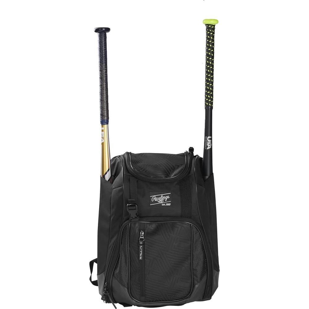 imageRawlings  CHAOS Backpack Bag Series  TBall amp Youth  Baseball amp Fastpitch Softball  Multiple ColorsBlack