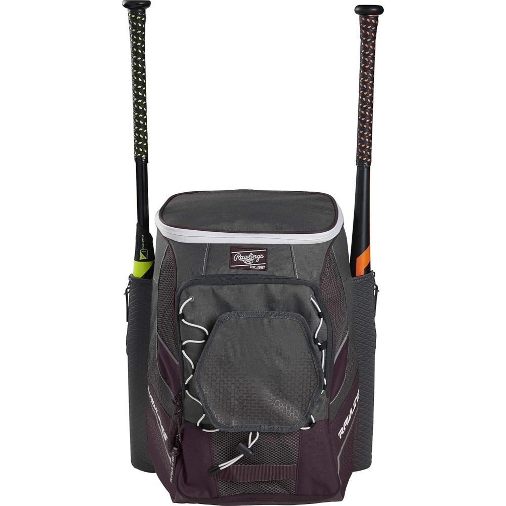 imageRawlings  IMPULSE Backpack Equipment Bag  BaseballSoftball  Multiple StylesMaroon