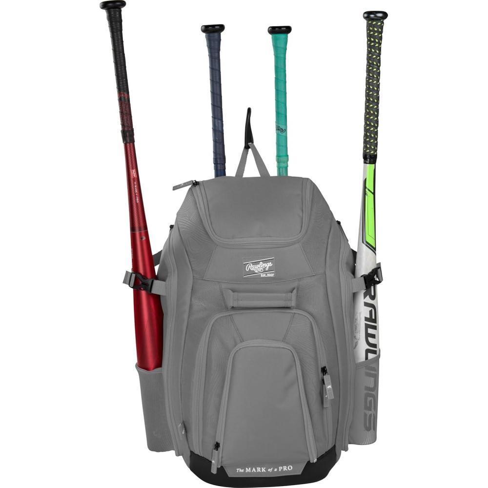 imageRawlings  LEGION 20 Players Backpack  BaseballSoftball  Multiple StylesGRAPHITE