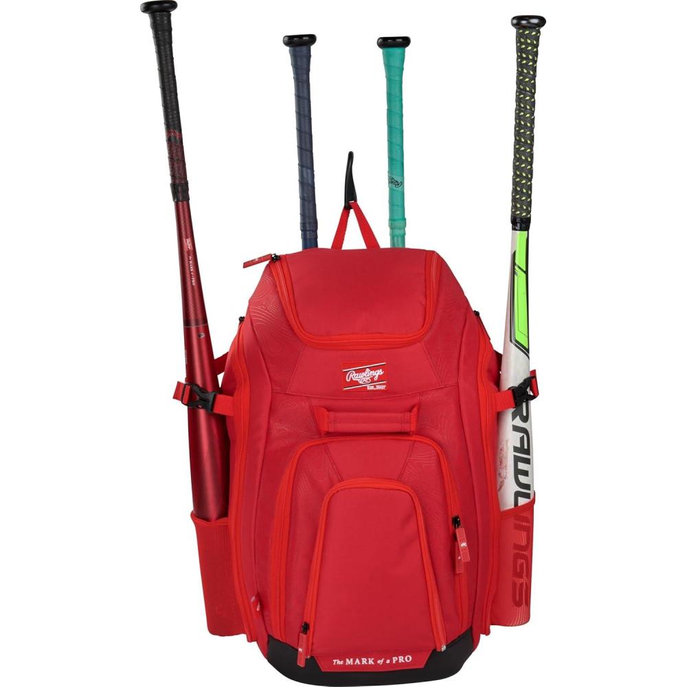 imageRawlings  LEGION 20 Players Backpack  BaseballSoftball  Multiple StylesSCARLET