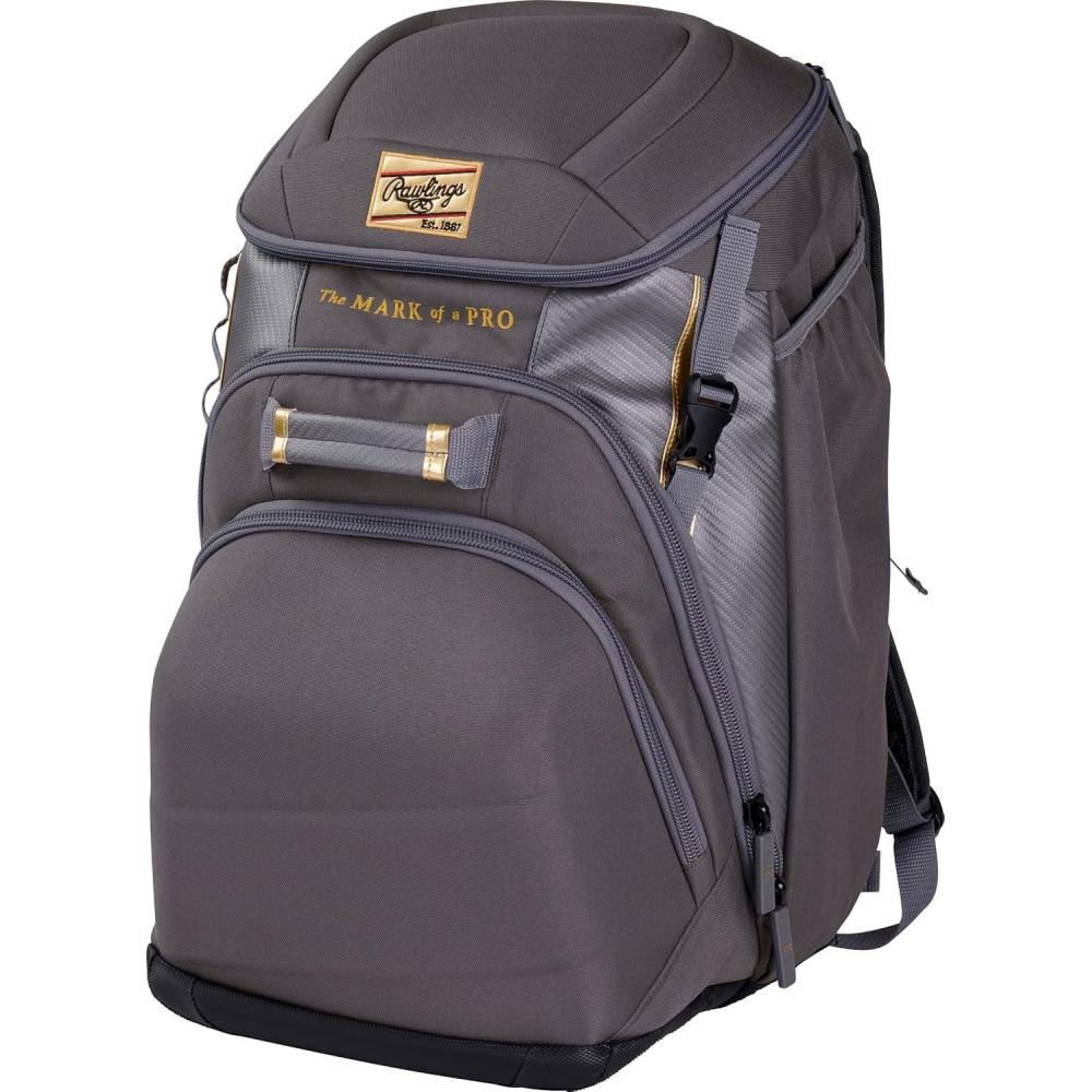 imageRawlings Rawlings  Gold Collection Backpack Equipment Bag  BaseballSoftball  Multiple StylesGraphite