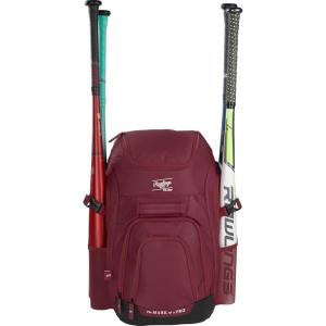 Rawlings | FRANCHISE 2.0 Player’s Backpack | Baseball/Softball | Rec/Travel | Multiple Styles | Baseball/Softball, Rec/Travel(MAROON)