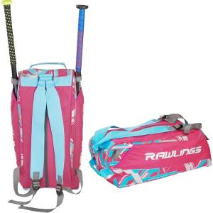 Rawlings | REMIX Duffel Equipment Bag | T-Ball & Youth Baseball/Softball | Multiple Colors(Pink)