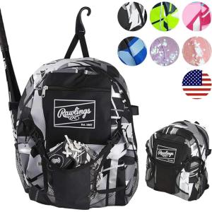 Rawlings | REMIX T-Ball & Youth Backpack Equipment Bag | Baseball/Softball | Multiple Colors