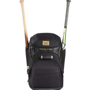 Rawlings Rawlings | Gold Collection Backpack Equipment Bag | Baseball/Softball | Multiple Styles(Black)